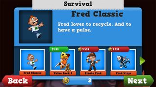 Running Fred Characters