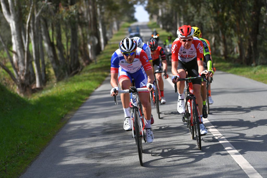 The breakaway on stage 2 of the Volta ao Algarve