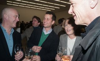 Artist Ben Langlands, Frieze co-director Matthew Slotover, Annabelle Selldorf and artist Christian Marclay