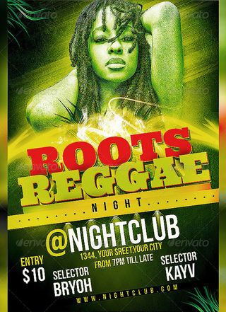Flyer templates: Roots Reggae