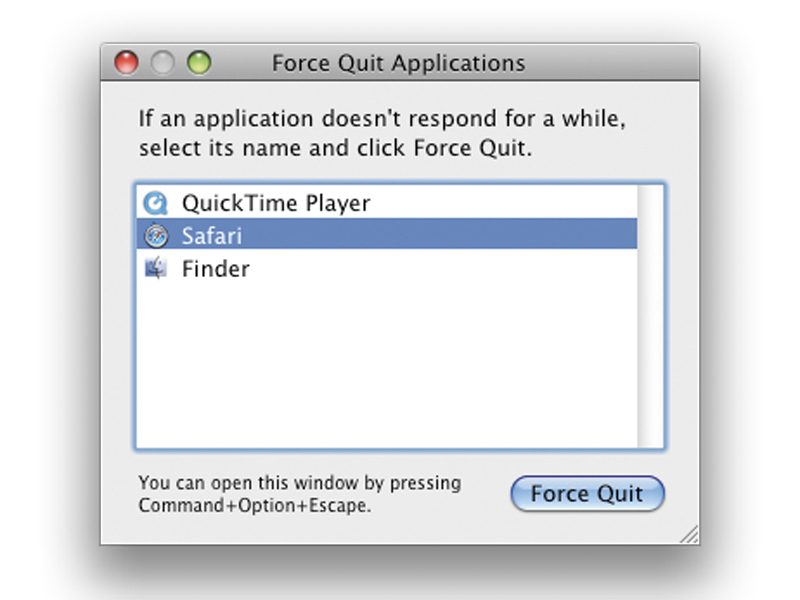 Force quit