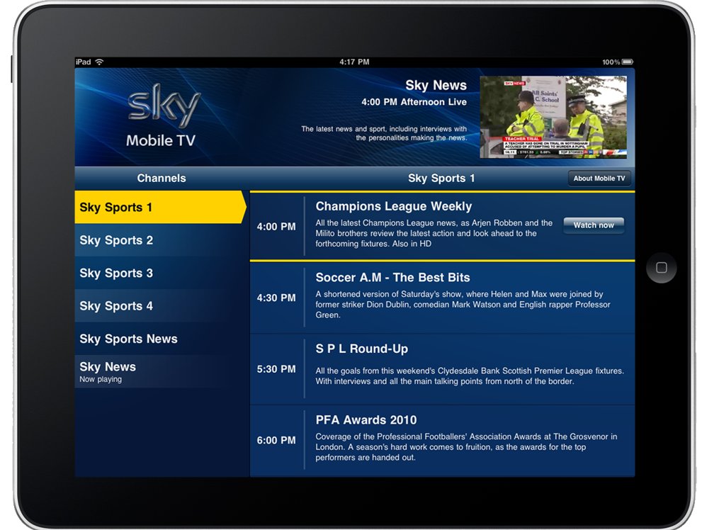 Sky Go - bringing Sky Mobile TV and Sky Player together