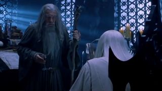 Gandalf and Saruman in The Lord of the Rings: The Rings of Power