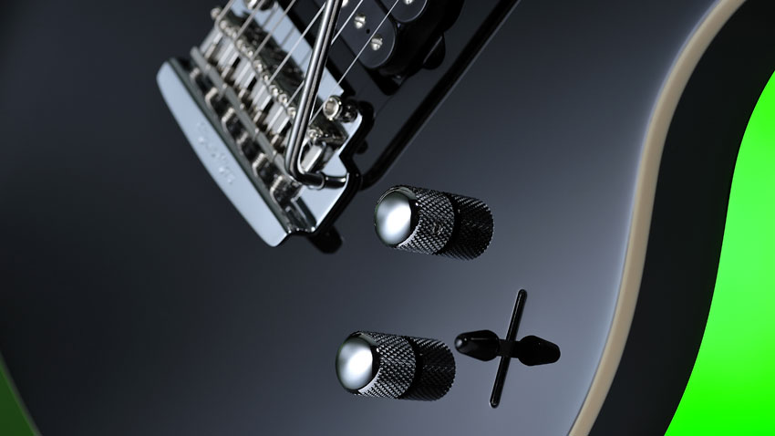 It doesn't take long before you are auditioning and saving sounds in one of three onboard banks accessible via the guitar's standard five-way pickup selector