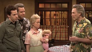 Christopher Walken as himself talking to his family members on SNL