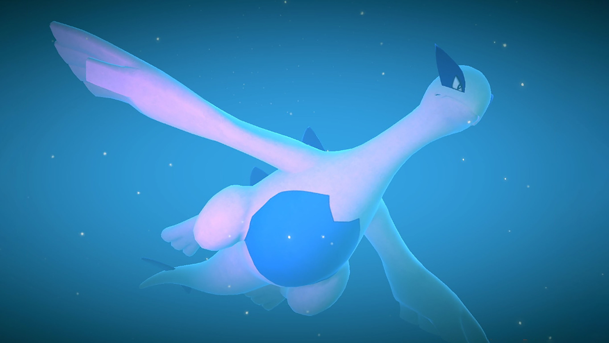 New Pokemon Snap Lugia Swimming