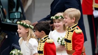 Royal children at the wedding of Prince William and Catherine Middleton