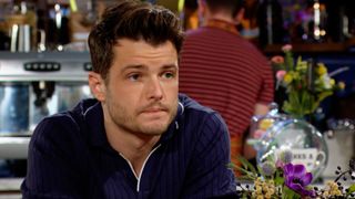 Michael Mealor as Kyle at Crimson Lights in The Young and the Restless