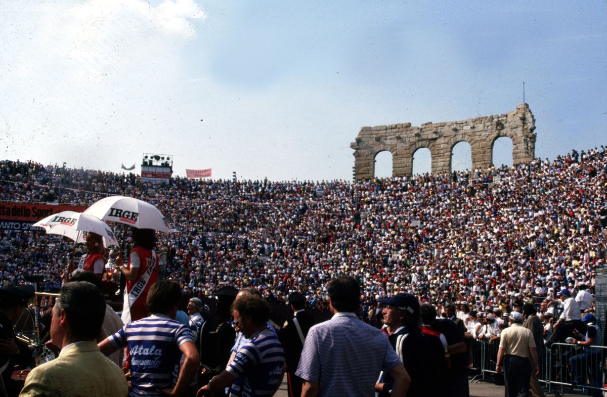 The 1984 Giro d'Italia finished in Verona's Arena.