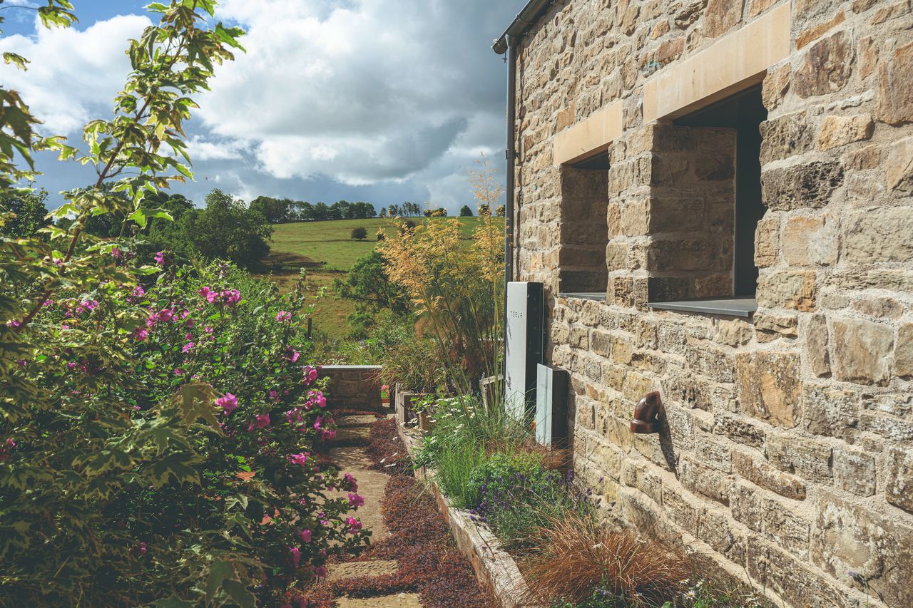 A stone barn conversion featuring renewable technology