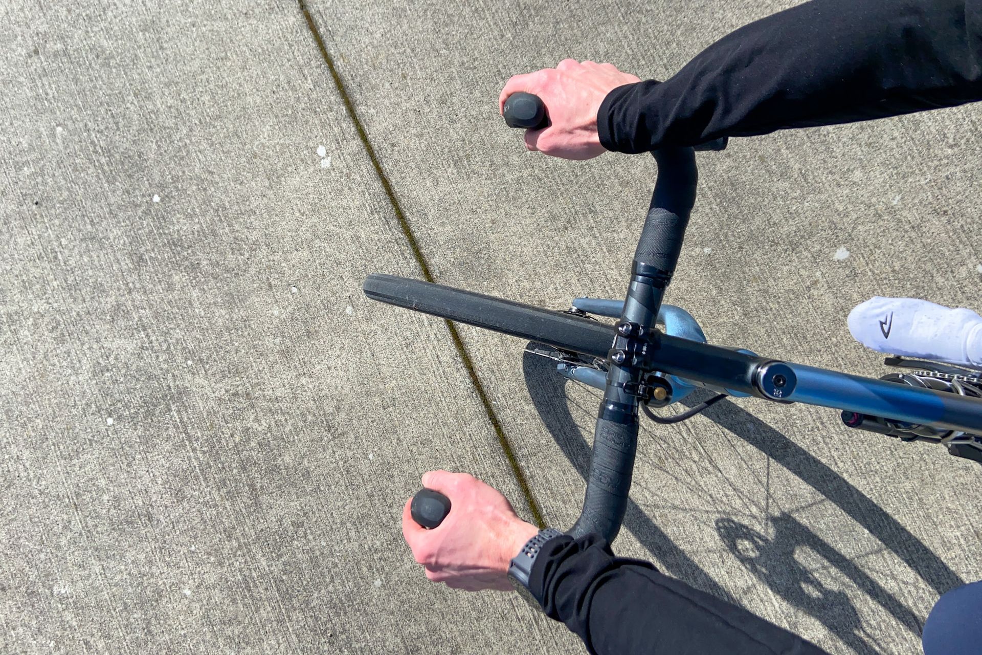 Handlebars without a gps or bike computer