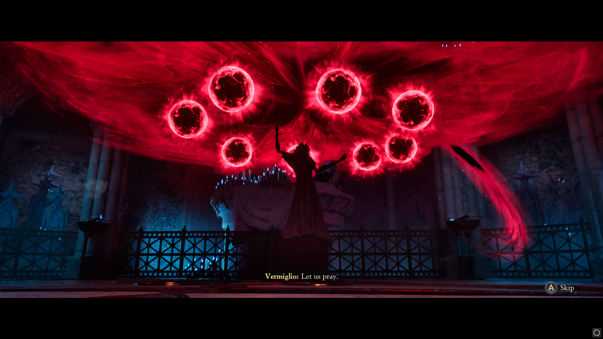 Enotría: The Last Song screenshot featuring a dark and foreboding tone