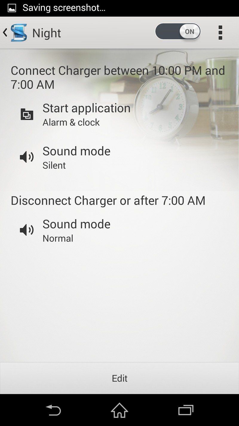 Sony Xperia Z2 action settings