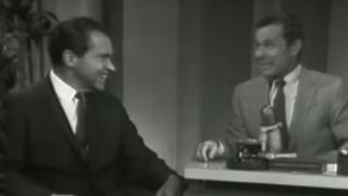 Richard Nixon and Johnny Carson on The Tonight Show