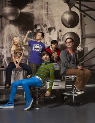 Jim Parsons, Johnny Galecki, Simon Helberg, Kunal Nayyar and Kaley Cuoco Sweeting star in The Big Bang Theory