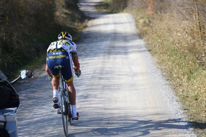 Juan Antonio Flecha (Vacansoleil-DCM) on the attack