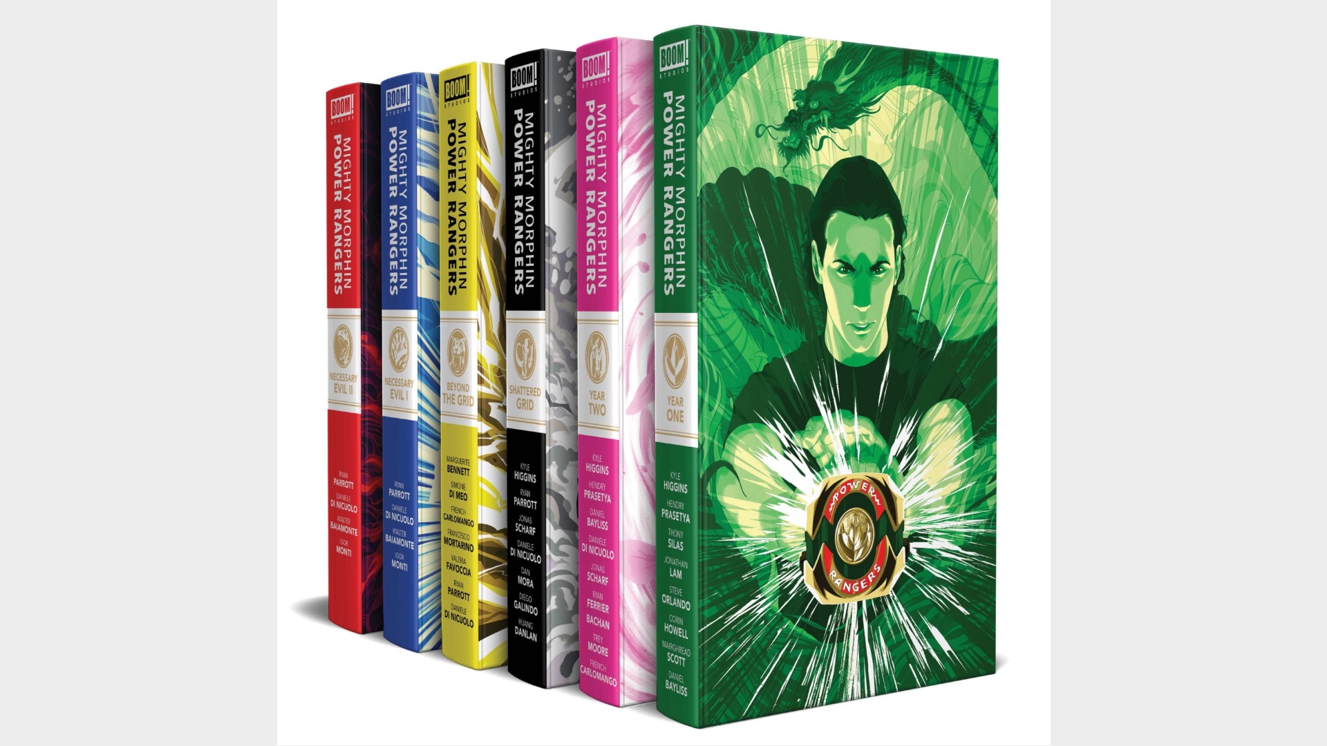 image of Mighty Morphin Power Rangers Complete Collection hardcovers
