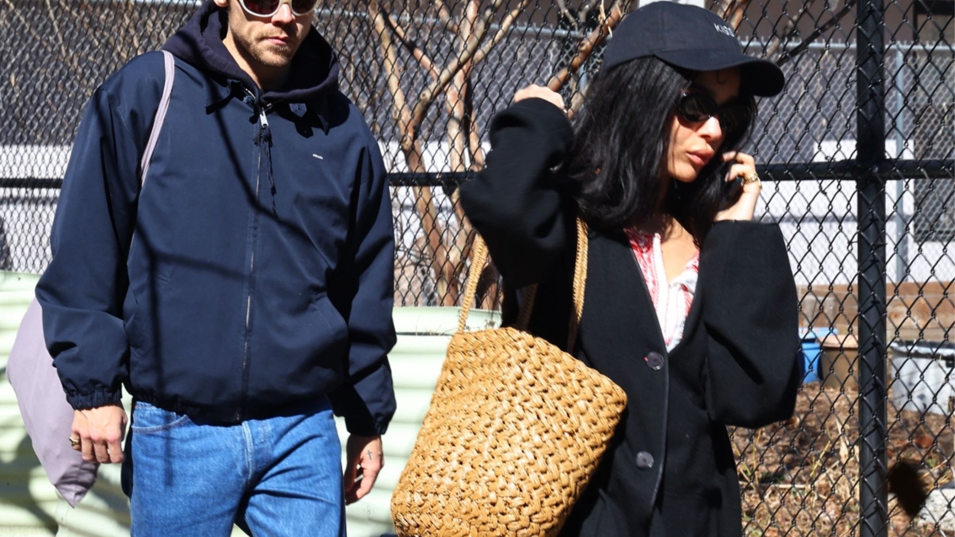 Zoe Kravitz wearing The Row Estelle bag