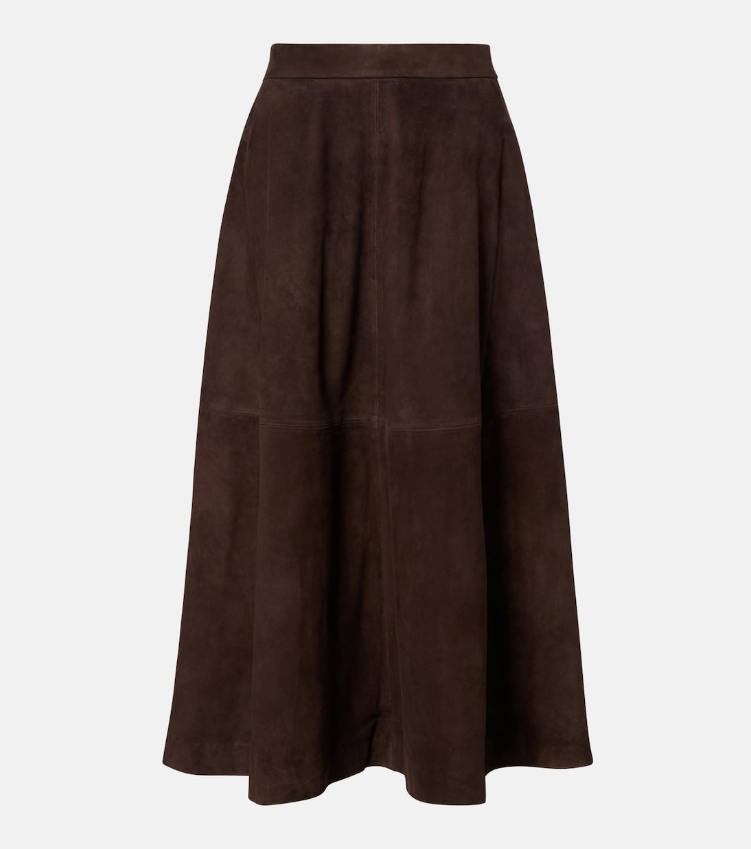 Suede Midi Skirt