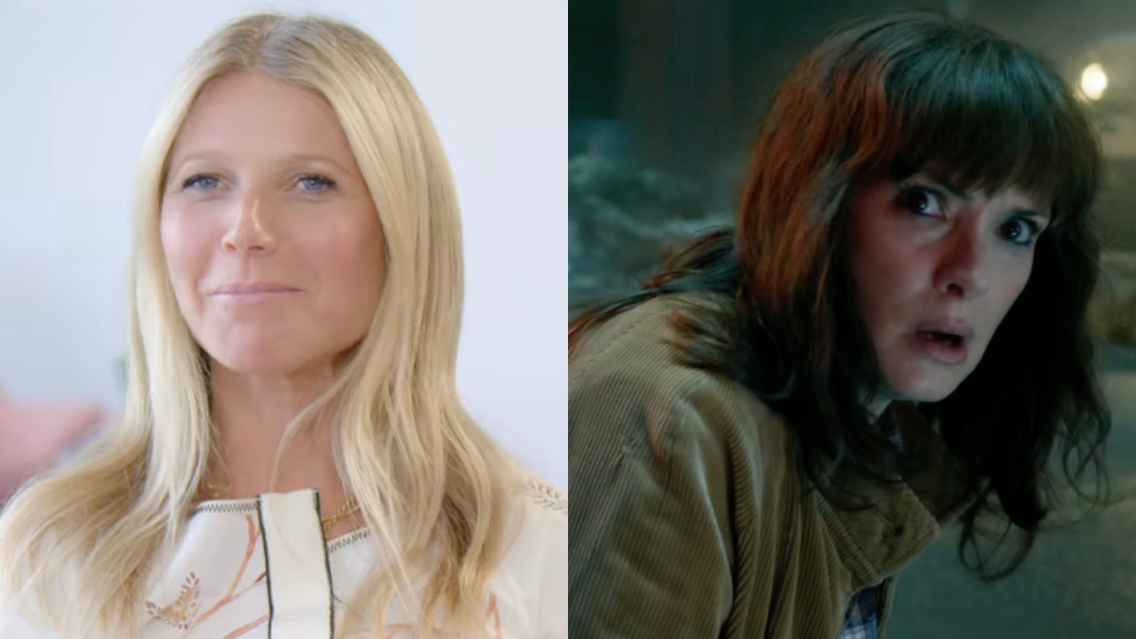 Gwyneth Paltrow and Winona Ryder in a side-by-side photo.