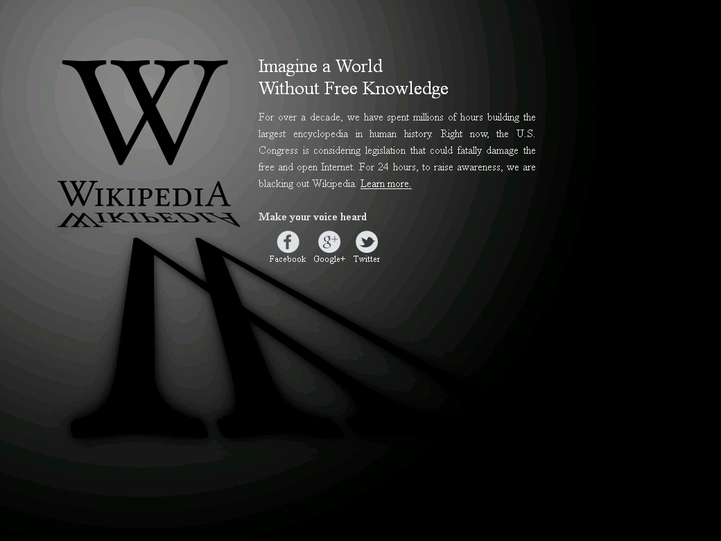 Wikipedia blackout