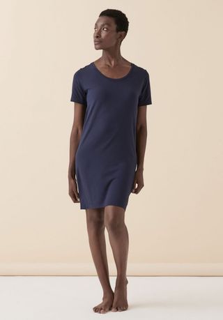 Anti-Flush short sleeve night dress