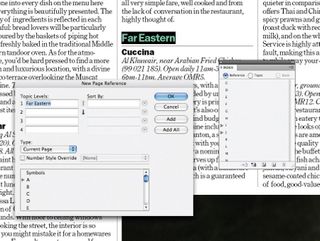 Create an index in InDesign: step 2