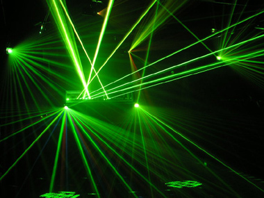 It seems that laser shows can be dangerous.