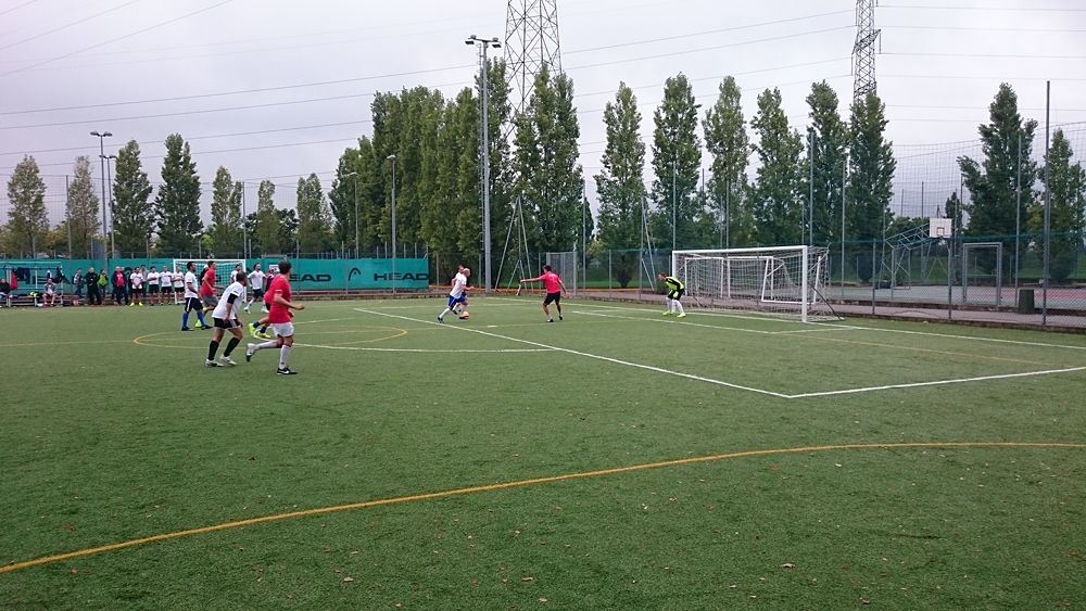 Katusha host their annual team-staff soccer match in Peschiera del Garda, Italy