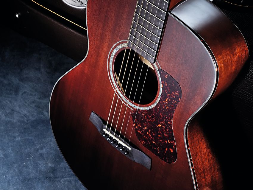 We're a fan of the all-mahogany gloss look.