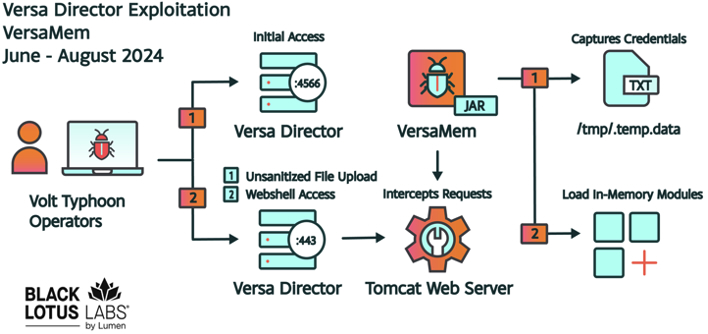 Versa Director Exploitation diagram.