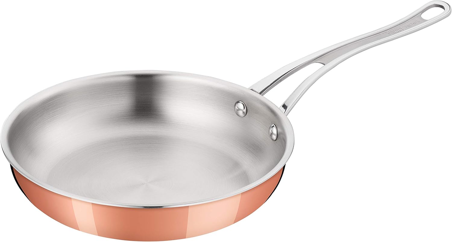 Tefal E4900444 Jamie Oliver Premium Try-Ply Copper Induction Frying Pan 24cm