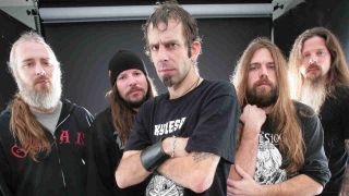 Lamb Of God posing for a photograph in the early 2000s