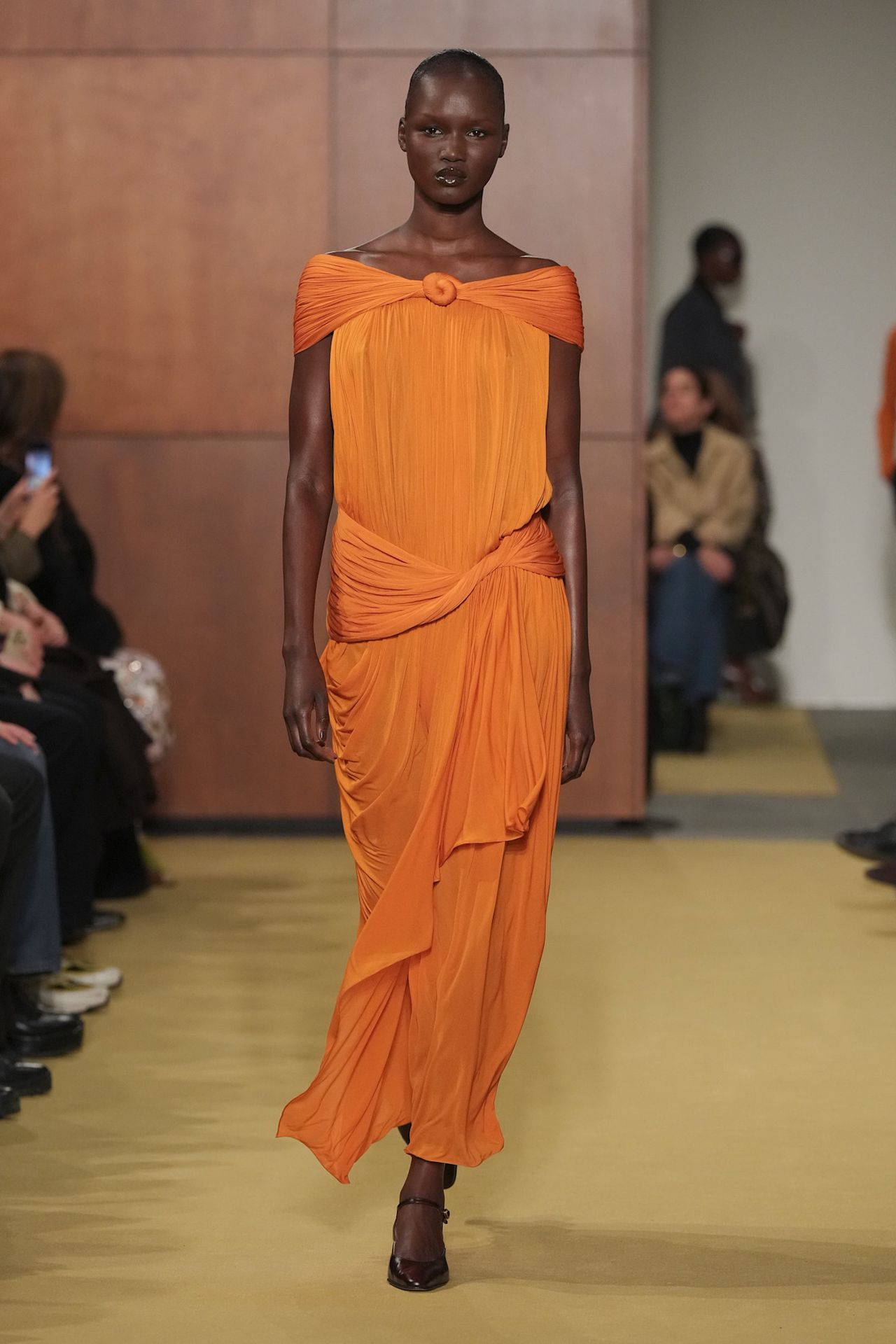 models on the Fall 2026 Tory Burch fashion show runway