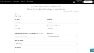 Ubigi customer support form