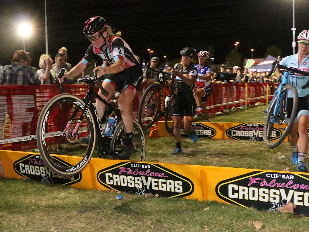 Ellen Noble bunny hops the barriers