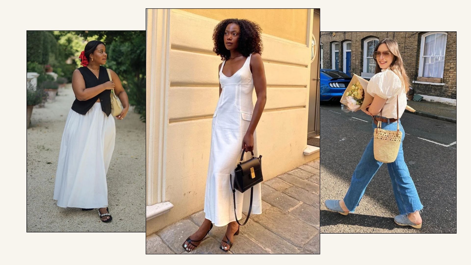 A selection of classic summer outfits that are easy to recreate