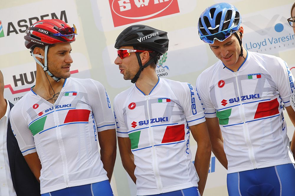 The Italian national team at Tre Valli Varesine