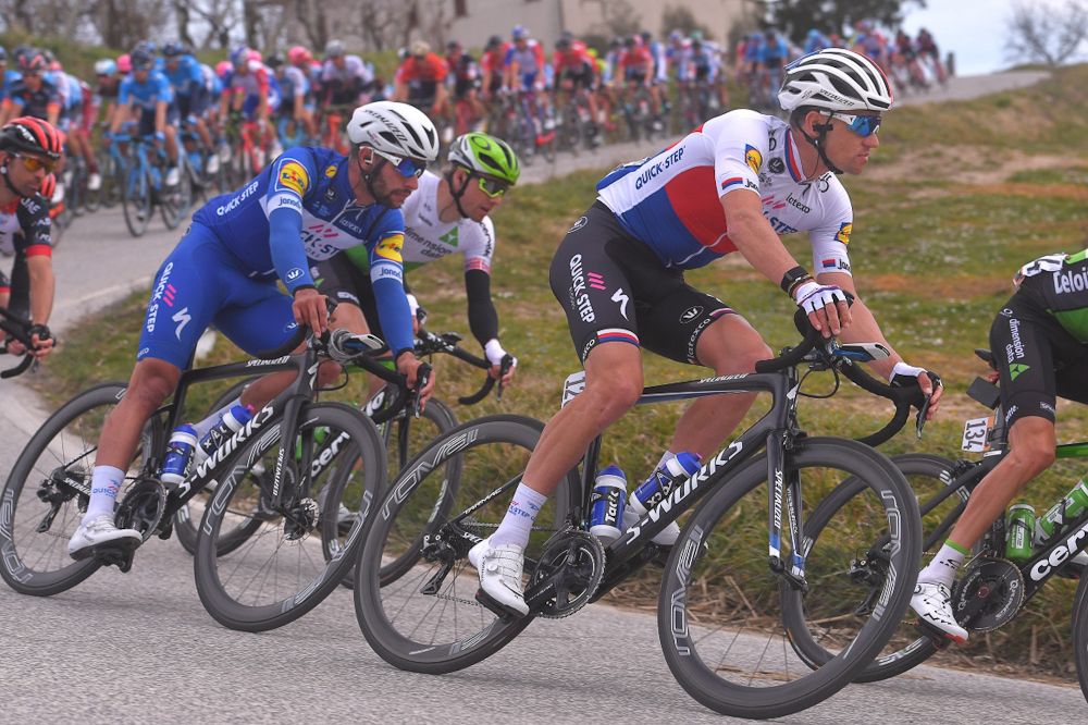 Quick-Step's Zdenek Stybar and Fernando Gaviria