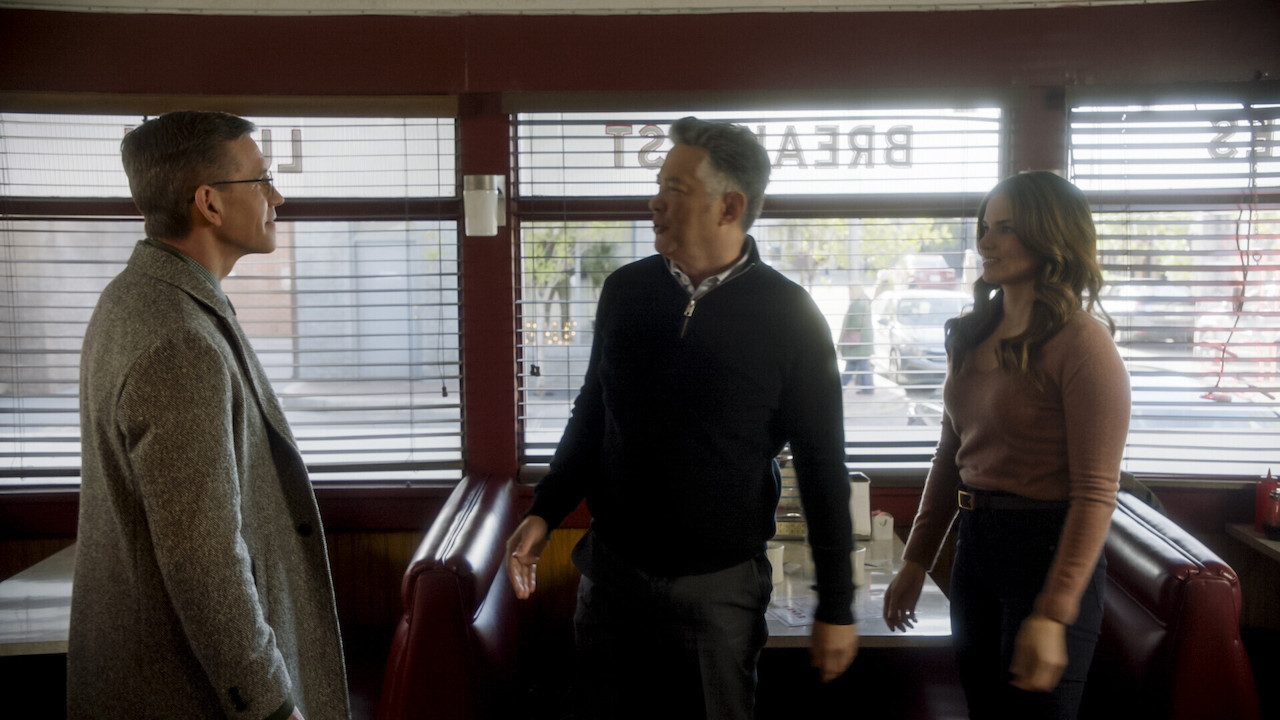 Brian Dietzen, Russel Wong and Katrina Law in NCIS