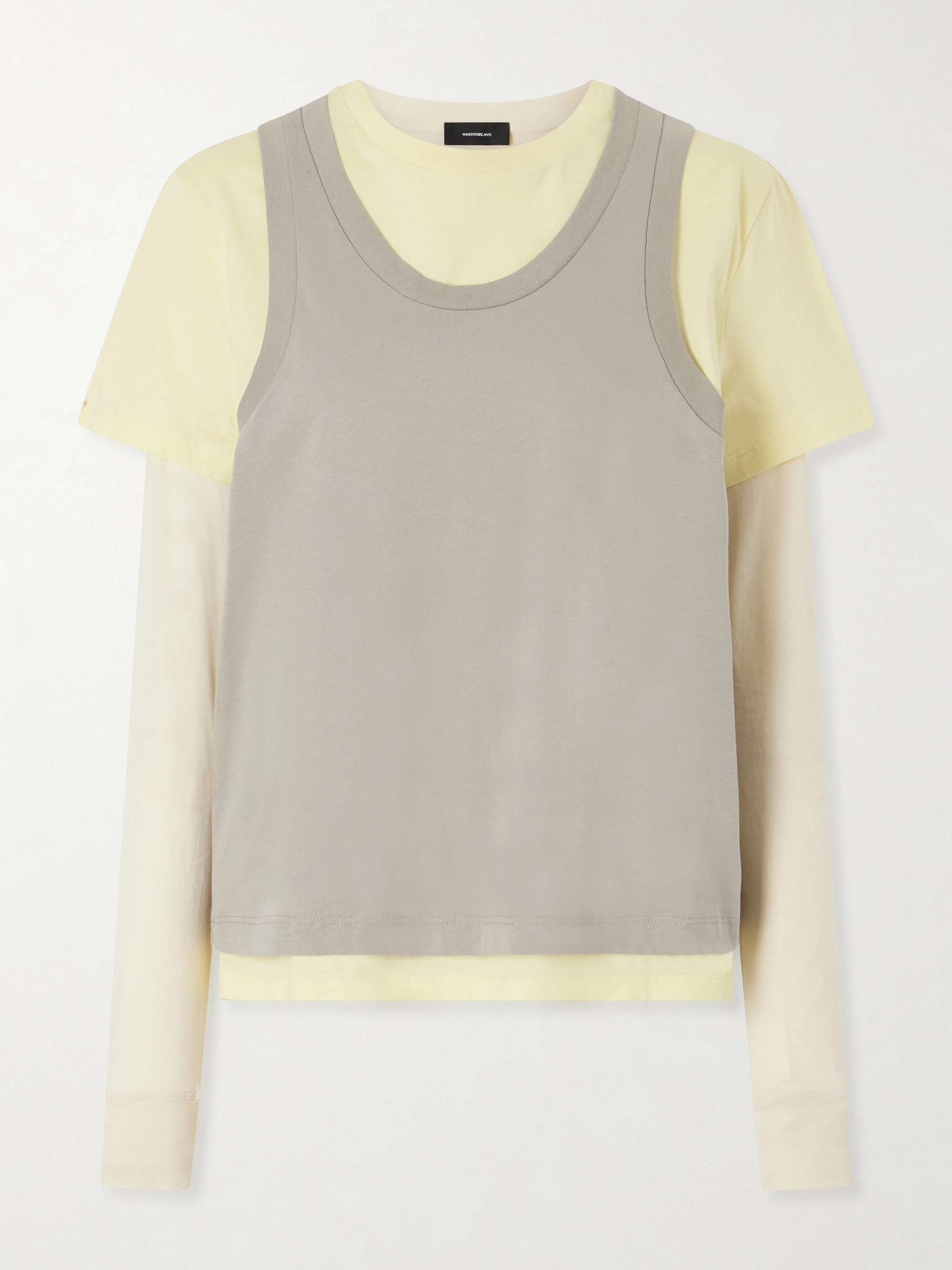 Layered Cotton-Jersey T-Shirt