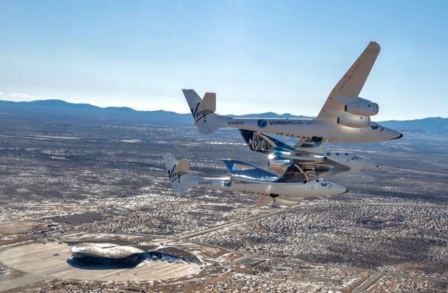 Virgin Galactic S Vss Unity Space Plane Arrives At New Mexico Spaceport Space