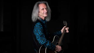 Portrait of American guitarist, composer and writer Lenny Kaye, The Hague, Netherlands, 18th November 2021. Kaye is best known as guitarist of Patti Smith Group since 1974.