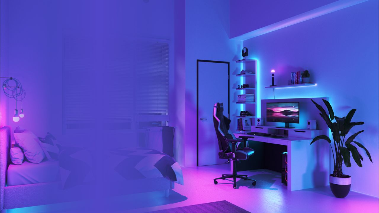 Nanoleaf essentials range in home office