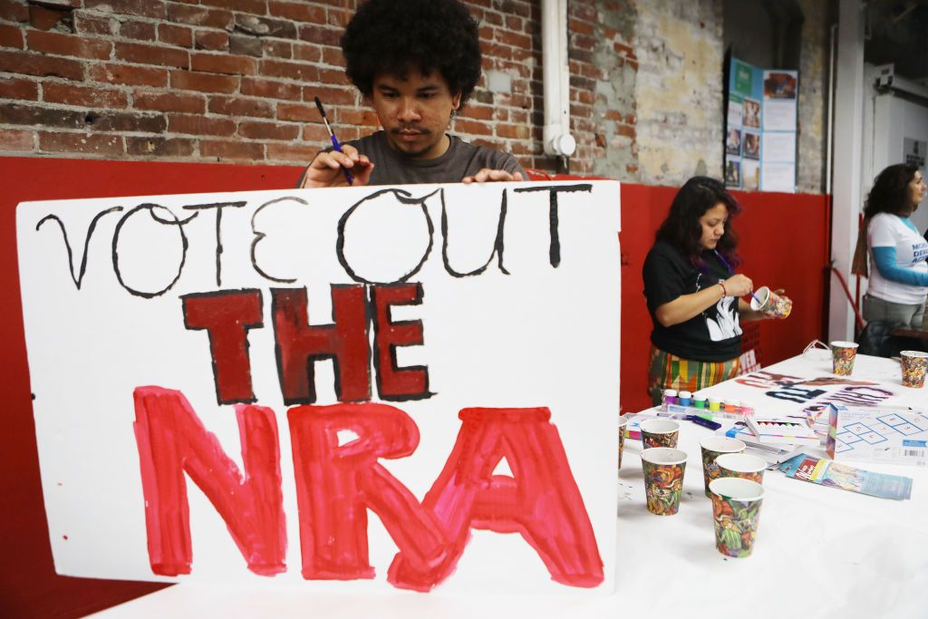 Activists prepare for the March for Our Lives in Los Angeles