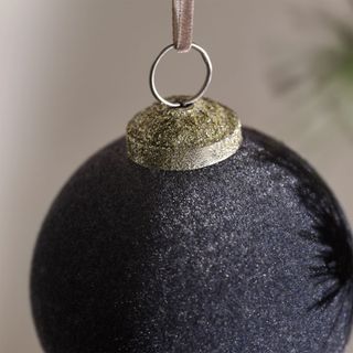black ornament from the white company