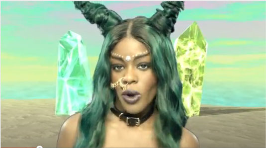 Azelea Banks' new video showcases a willingness to revisit acid-style 80s and 90s visuals