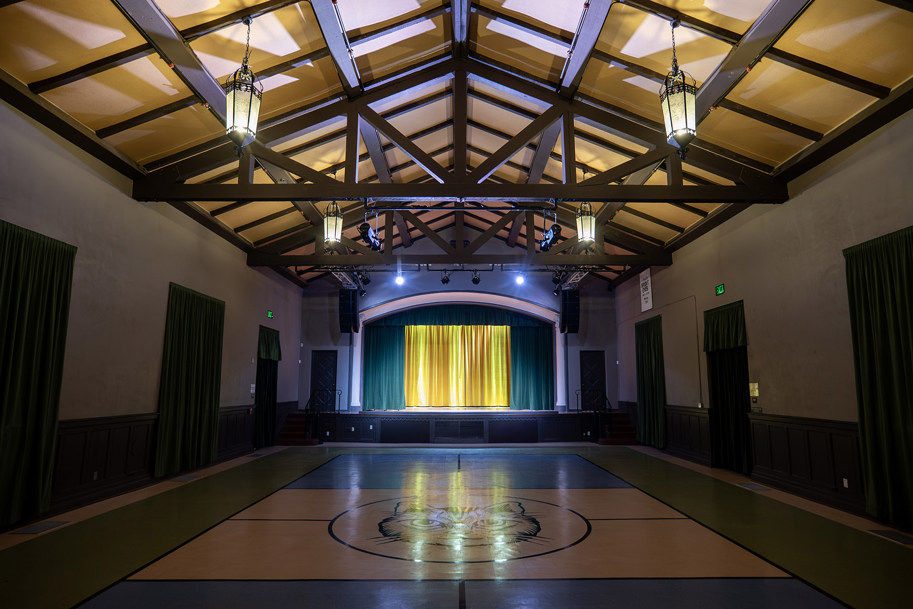 Sid the Cat Auditorium ready for its next concert.