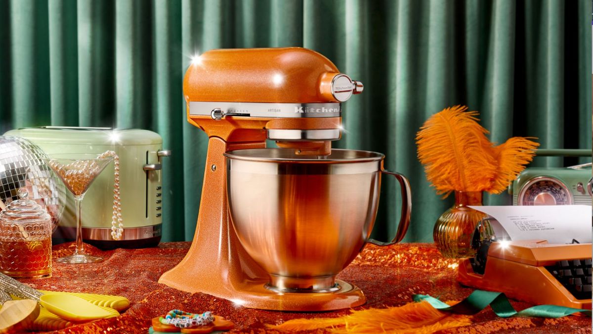 KitchenAid unveils a Taylor Swift–coded glittery orange mixer