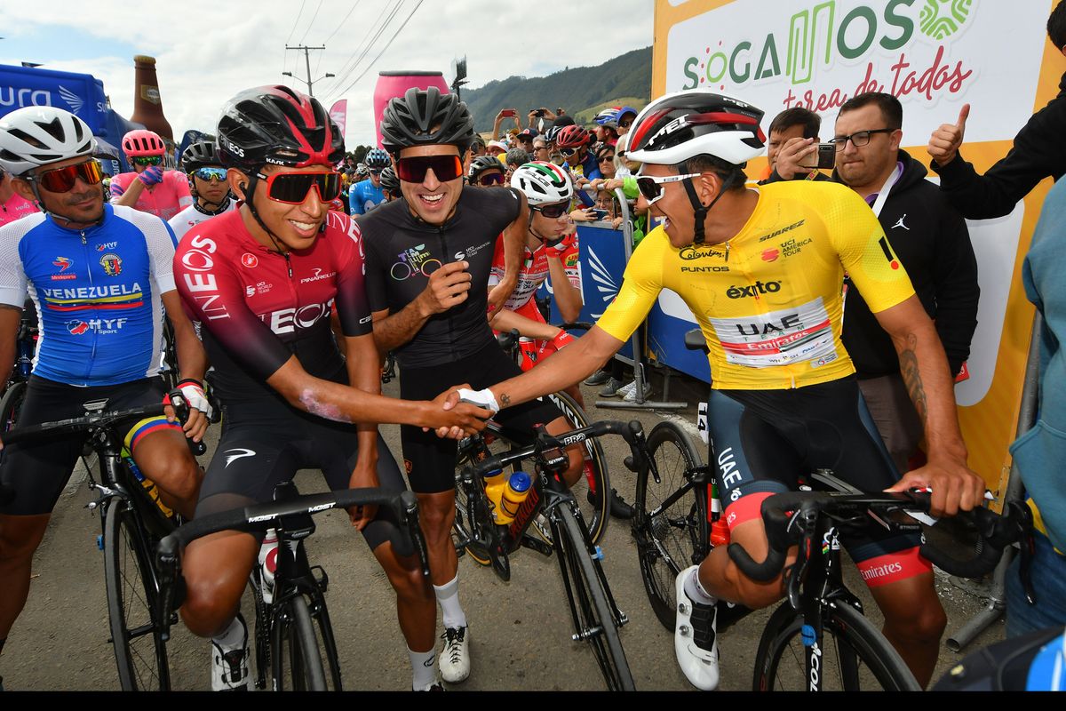 Egan Bernal and Sebastian Molano stage 6 at Tour Colombia 2.1